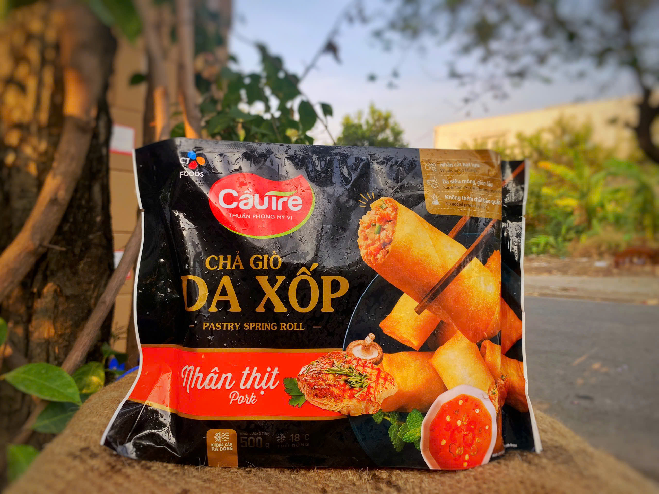 Chả giò da xốp nhân thịt 500 gram - Cầu Tre