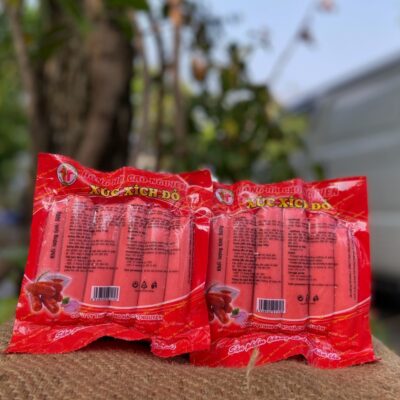 Xúc xích đỏ dài Hồng Hà 500gram