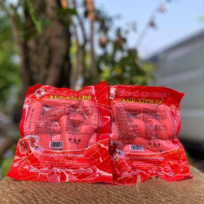 Xúc xích đỏ dài Hồng Hà 500gram