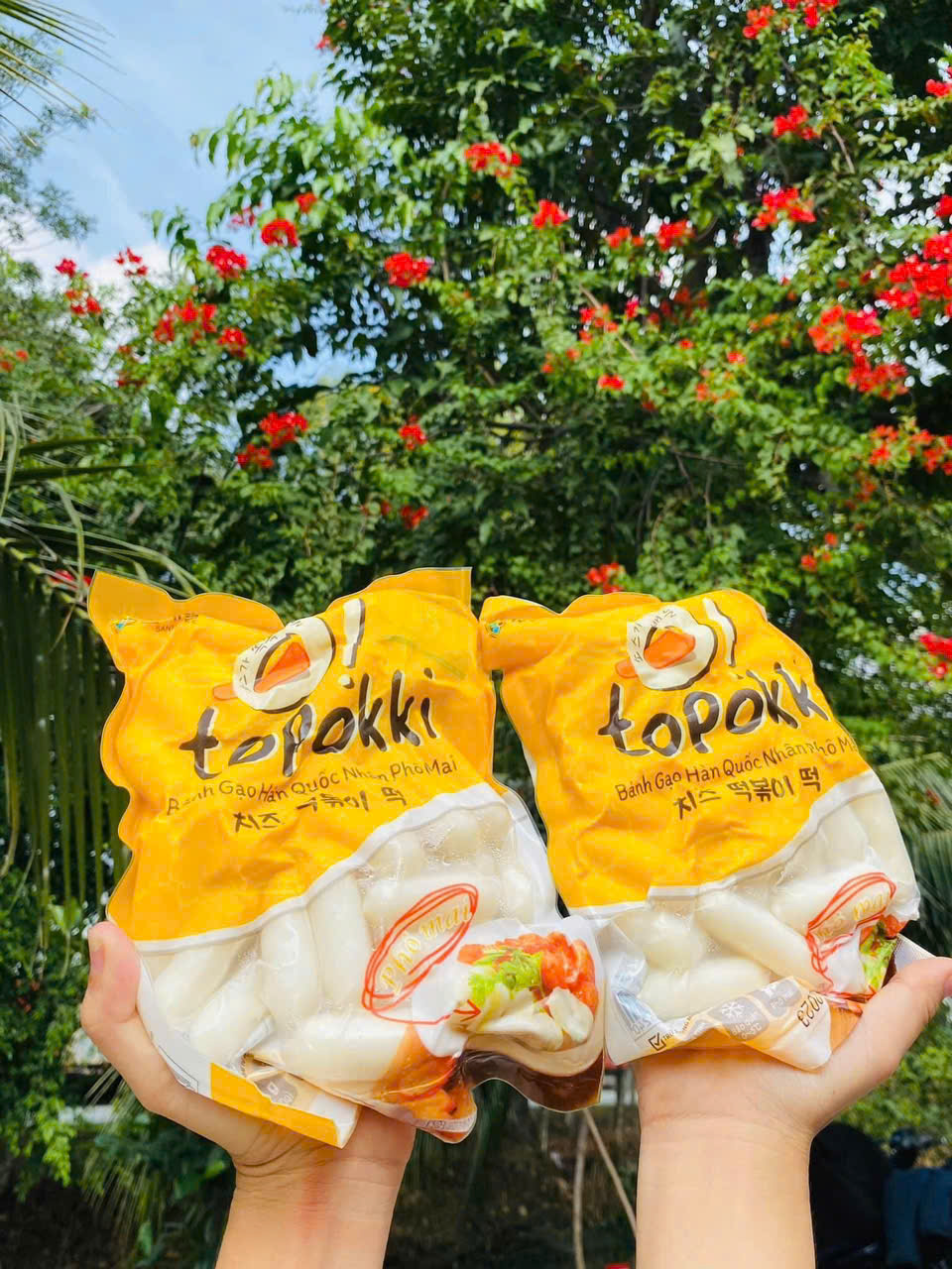 Bánh gạo Hàn Quốc nhân phô mai 500 gram