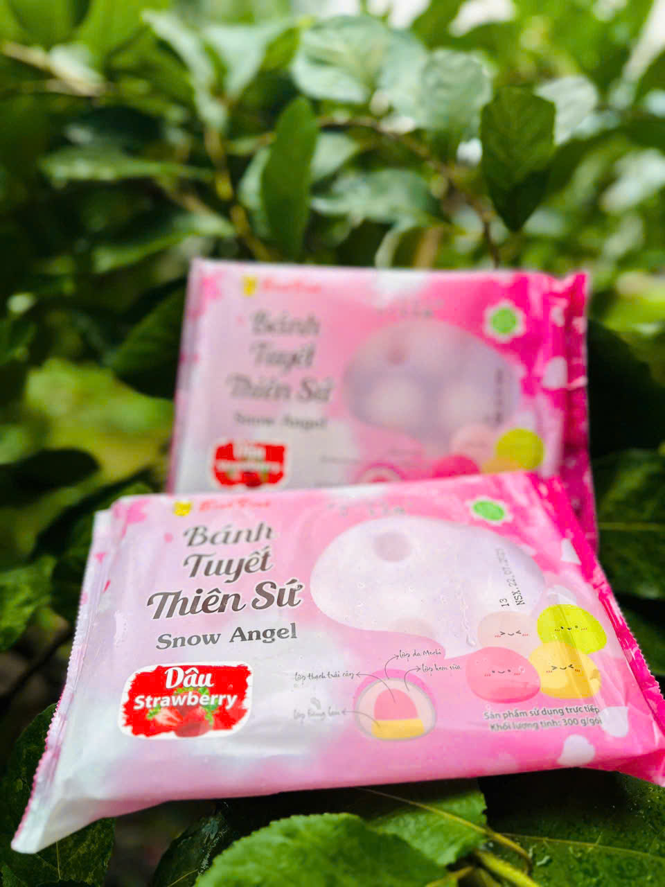 Bánh tuyết thiên sứ vị Dâu 300 gram