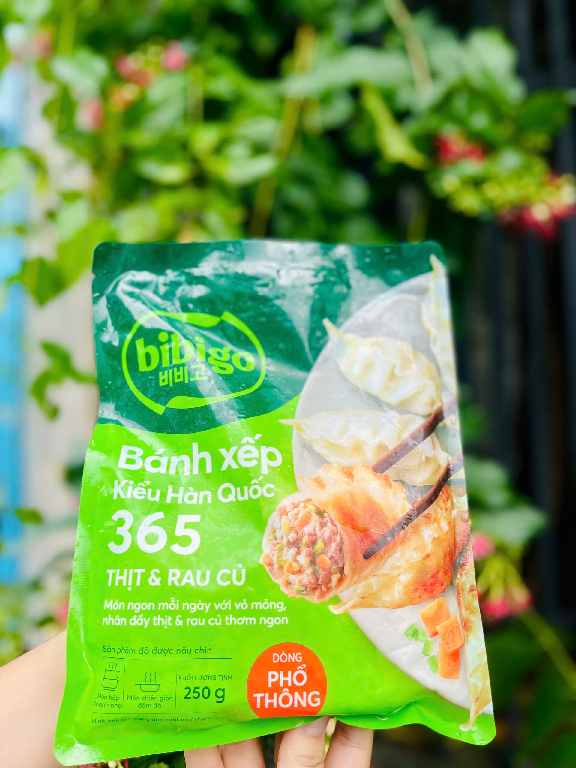 Bánh xếp kiểu Hàn Quốc thịt và rau củ 250 gram