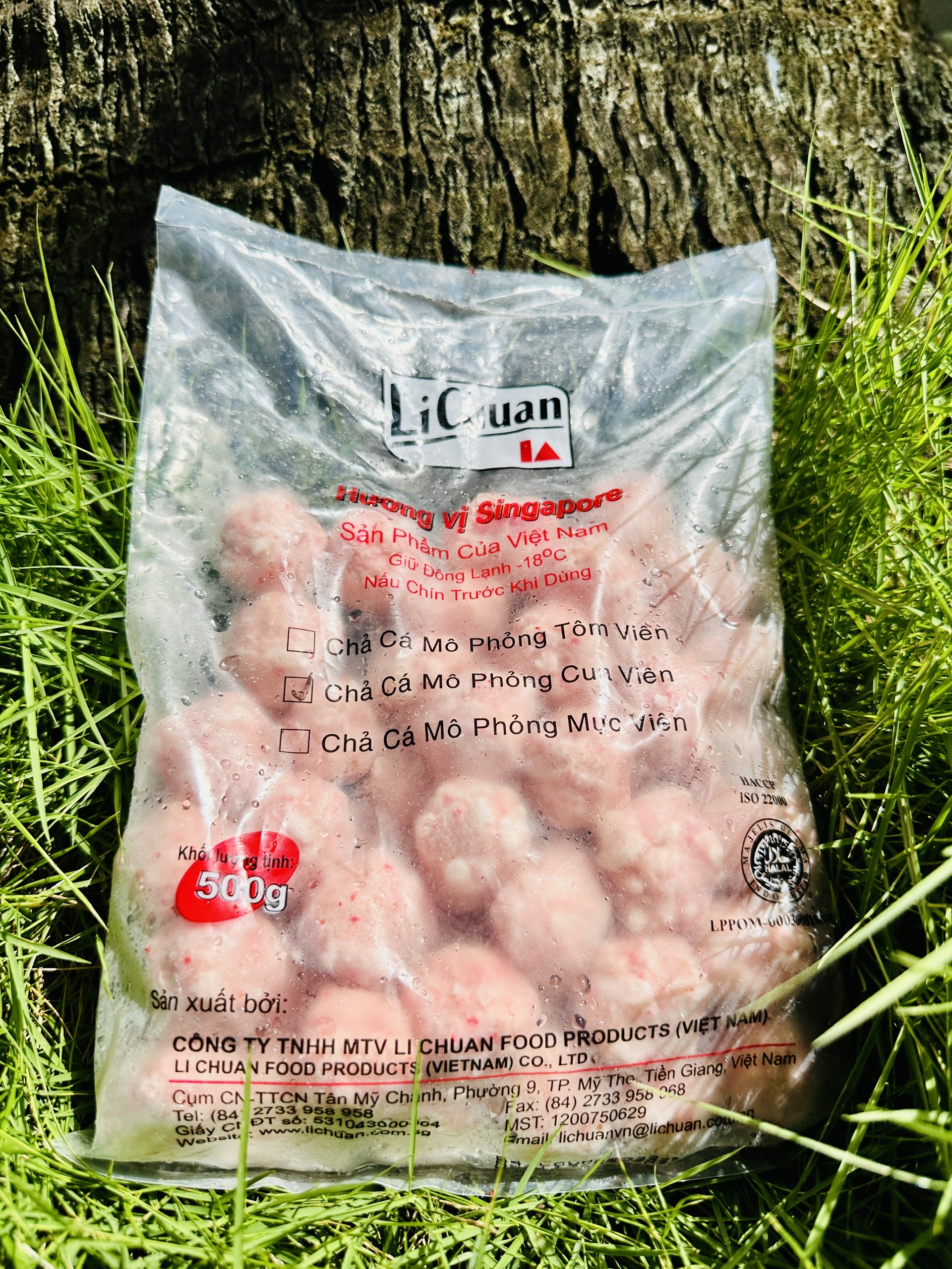 Chả cá mô phỏng cua viên Lichuan 500 gram