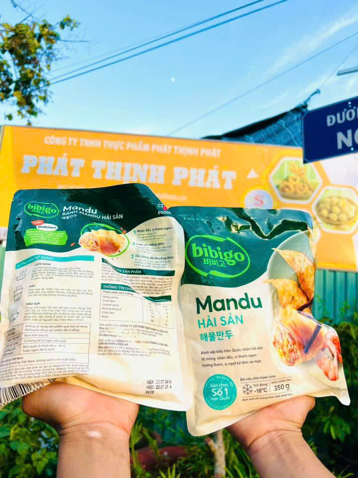 Mandu Hải Sản Bibigo 350gram - Cầu Tre